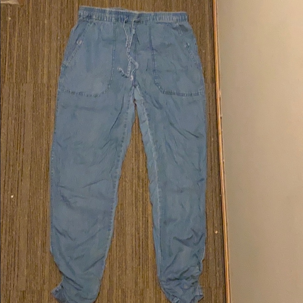 Denim joggers